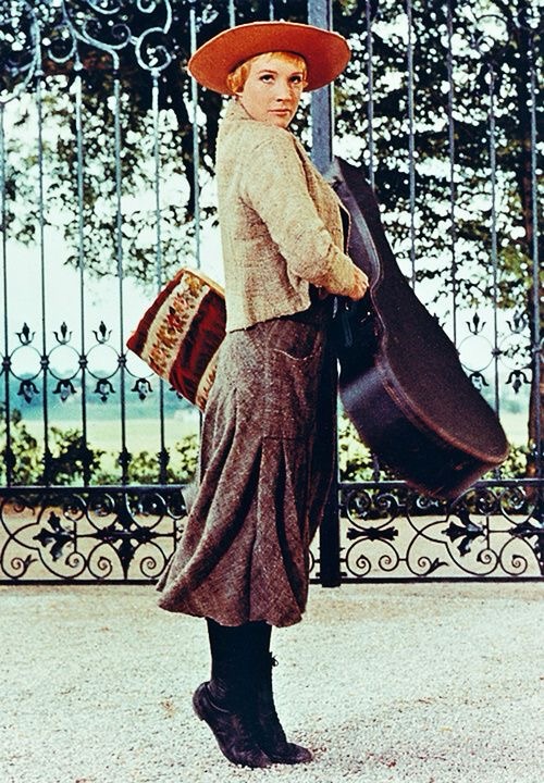julie andrews as maria in sound of music 